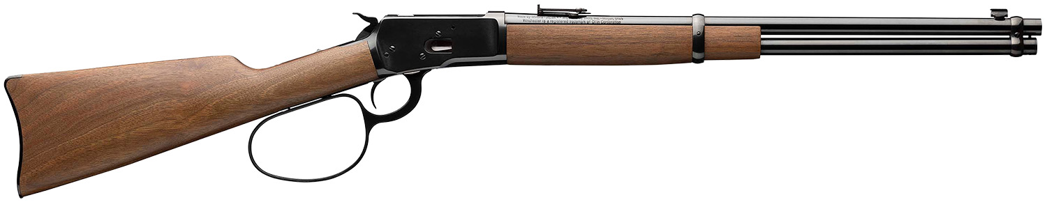 Winchester Guns 534190137 Model 1892 Large Loop Carbine 357 Mag 10+1 Cap 20" Brushed Polish Blued Rec/Barrel Satin Walnut Fixed Straight Grip Stock Right Hand (Full Size)