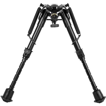 NcStar ABPGC2 Precision Grade Compact Notched Bipod 5.5-8" w/Notched Legs Aluminum/Steel Includes 3 Adapters