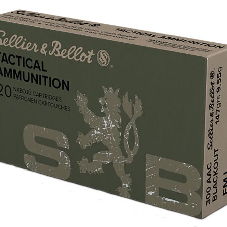 Sellier & Bellot SB300BLKB Rifle  300Blackout 147gr Full Metal Jacket 20 Per Box/50 Case