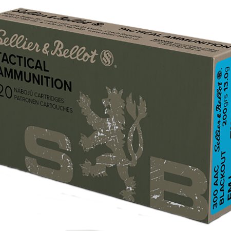Sellier & Bellot SB300BLKSUBA Rifle  300Blackout 200gr Full Metal Jacket Subsonic 20 Per Box/50 Case