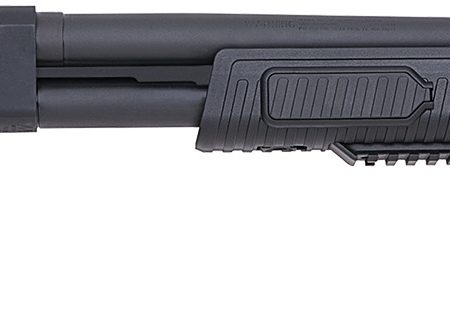 Mossberg 50673 500 FLEX Tactical 12 Gauge Pump 3" 5+1 18.50" Matte Blued Stand-Off Breacher Barrel, Blued Stainless Steel Receiver, Black Fixed w/Pistol Grip Synthetic Stock