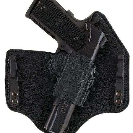 Galco KT228B KingTuk Deluxe IWB Black Kydex/Leather Compatible w/Glock 20/21/29/30 UniClip Mount Right Hand