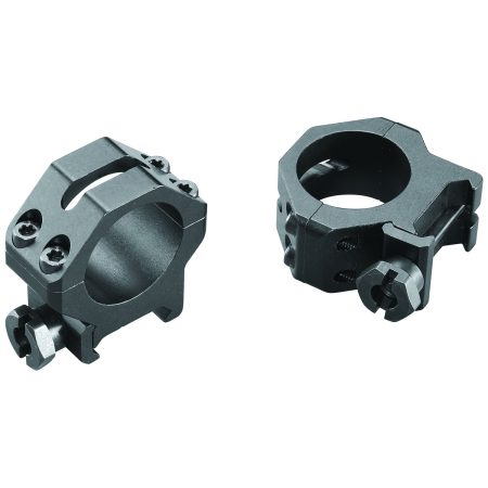 Weaver Mounts 48360 Four-Hole Skeleton Rings Matte Black 1" Medium