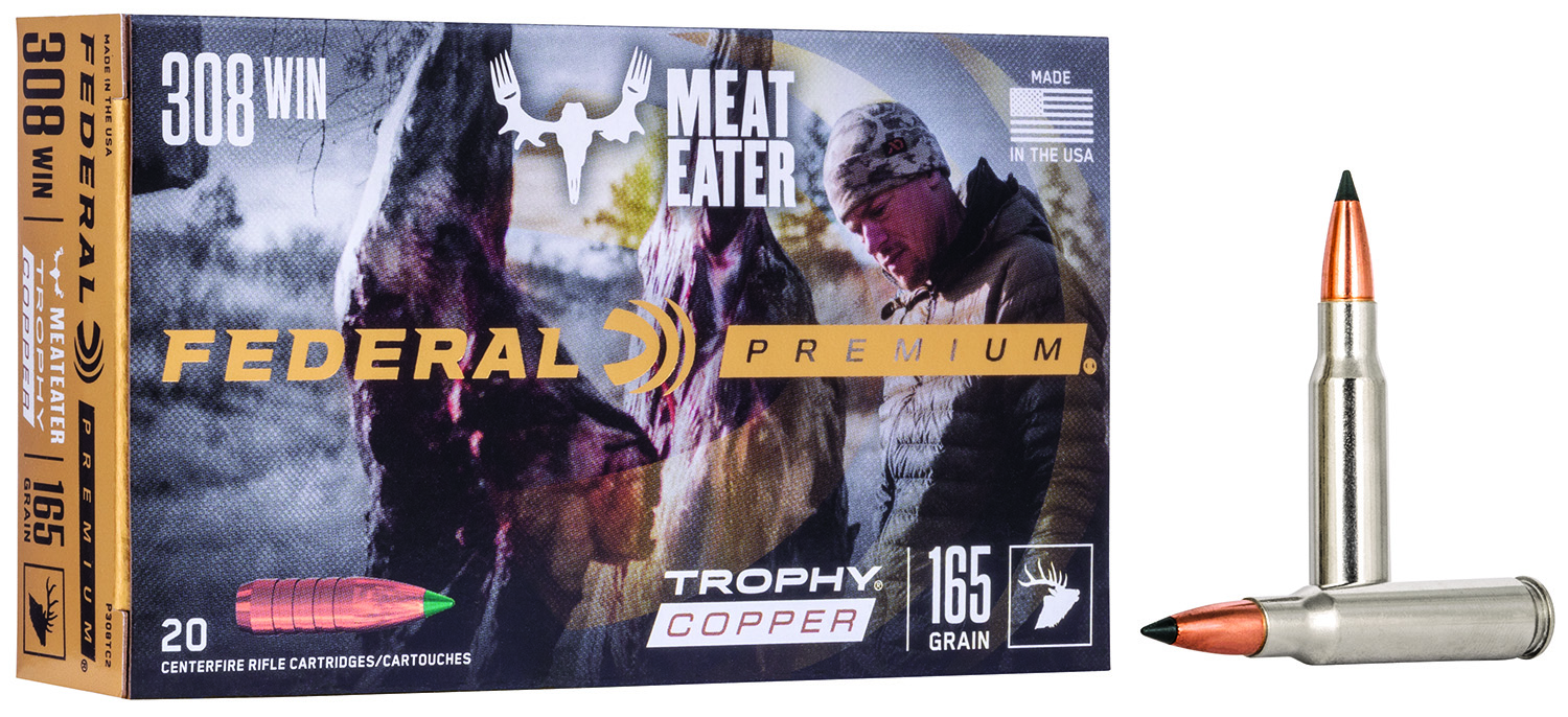 Federal P308TC2 Premium 308Win 165gr Trophy Copper 20 Per Box/10 Case
