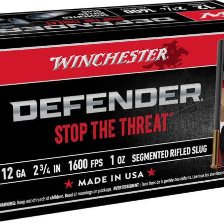 Winchester Ammo S12PDX1S PDX1 Defender 12Gauge 2.75" 1oz Rifled Slug Shot 10 Per Box/10 Case