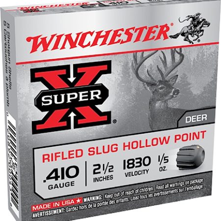 Winchester Ammo X41RS5VP Super X  410Gauge 2.50" 1/5oz Rifled Slug Shot 15 Per Box/10 Case *Value Pack