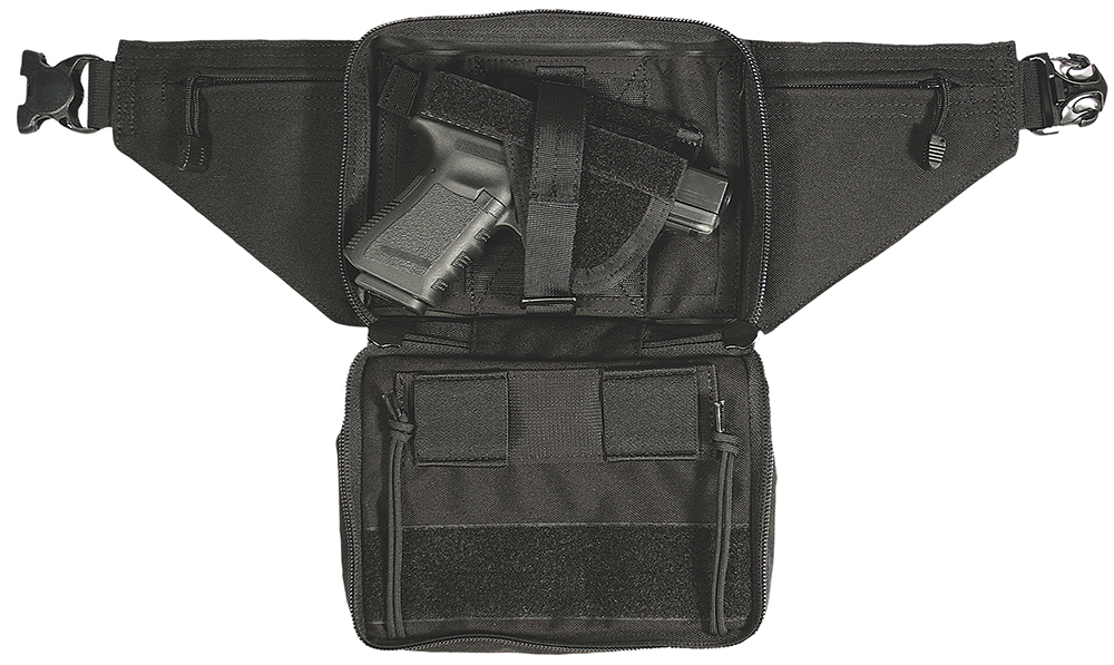 Blackhawk 60WF05BK Fanny Pack OWB Black Cordura Belt Loop Fits Most Small To Large Autos & Revolvers Ambidextrous