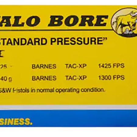 Buffalo Bore Ammunition 23D20 Standard Pressure Strictly Business 40S&W 125gr Barnes TAC-XP Lead Free 20 Per Box/12 Case
