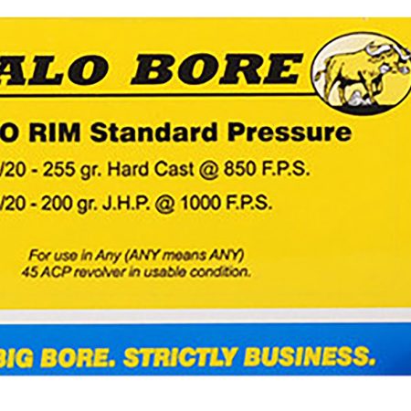 Buffalo Bore Ammunition 31B20 Standard Pressure Strictly Business 45Auto Rim 200gr Jacket Hollow Point 20 Per Box/12 Case