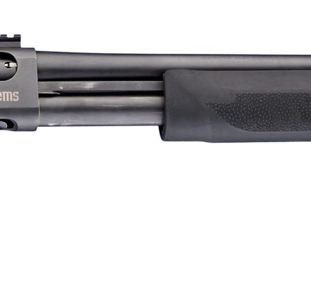 Hogue 08715 Tamer Pistol Grip & Forend Black Rubber with Finger Grooves, Polymer Forend for Remington 870