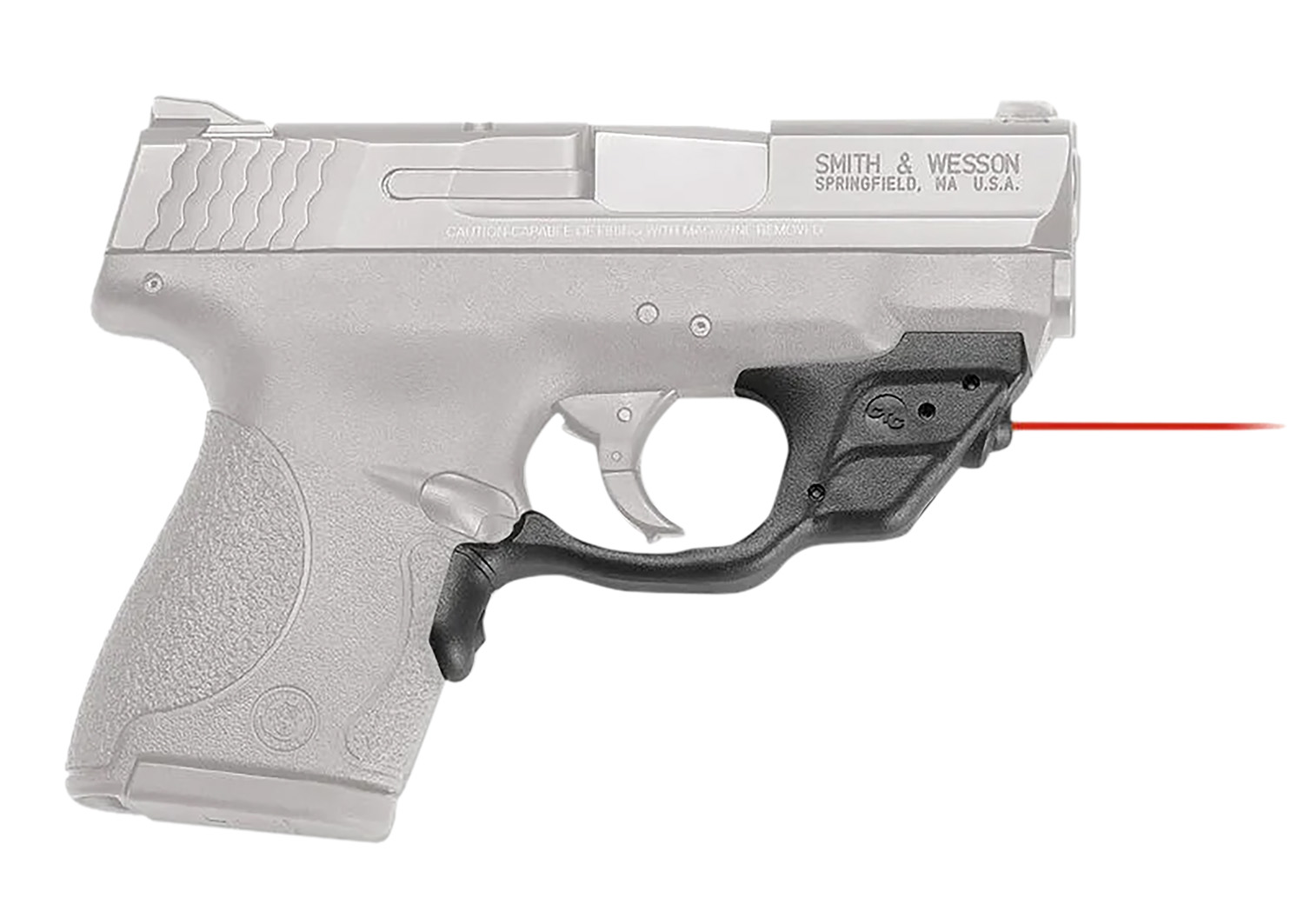 Crimson Trace 0135601 Laserguard S&W M&P Shield/Shield M2.0, Red Laser Black Polymer