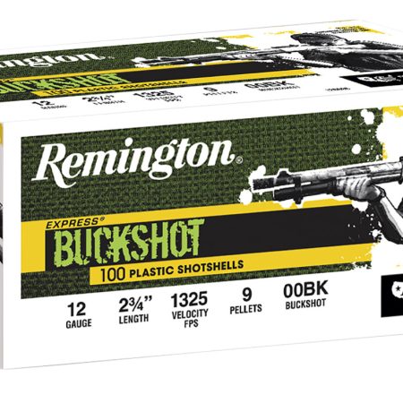 Remington Ammunition 20413 Express Buckshot 12Gauge 2.75" 00Buck Shot 100 Per Box/2 Case
