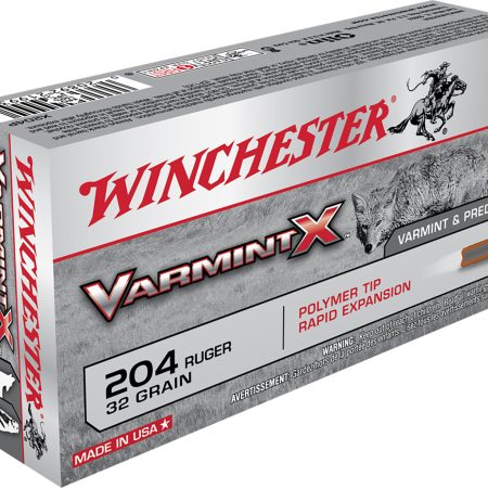 Winchester Ammo X204P Varmint X  204Ruger 32gr Polymer Tip Rapid Expansion 20 Per Box/10 Case