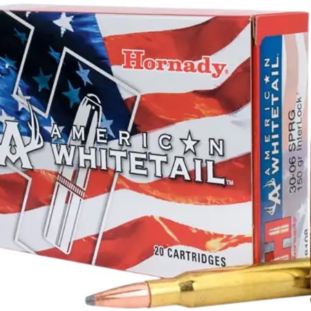 Hornady 8108 American Whitetail  30-06Springfield 150gr InterLock Spire Point 20 Per Box/10 Case