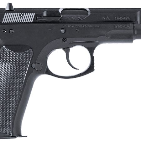 CZ-USA 91130 75BD 9mm Luger 16+1 4.60" Black Steel Barrel, Black Steel Serrated Slide, Black Polycoat Steel Frame w/Beavertail, Black Plastic Grip, Ambidextrous