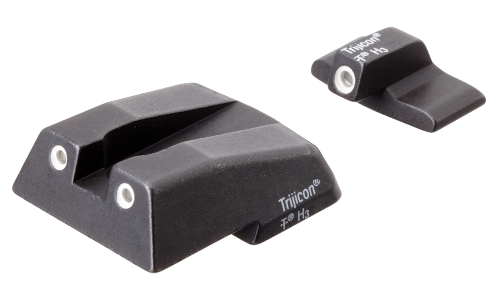 Trijicon 600282 Bright & Tough Night Sights Green/Tritium White Outline Front Sight-Green/Tritium White Outline Rear Sight H&K .45C/P30/VP9