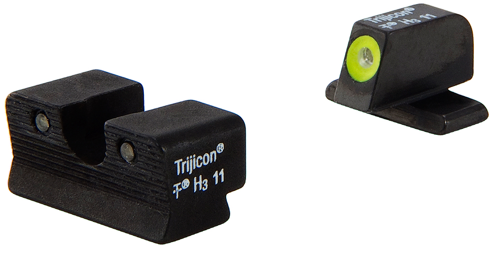 Trijicon 600578 HD Night Sights Green/Tritium Yellow Outline Front Sight-Green Tritium Black Outline Rear Sight Sig Sauer P220/P229/P240 #6 Front/#8 Rear