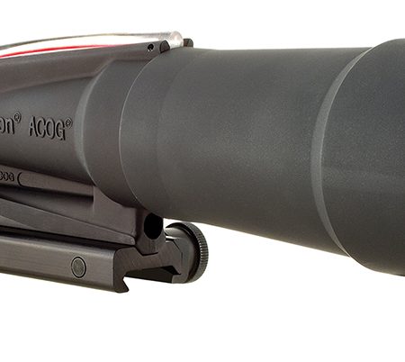 Trijicon 100173 ACOG  Black Hardcoat Anodized 5.5x50mm Illuminated Red Chevron .223/5.56 BDC Reticle