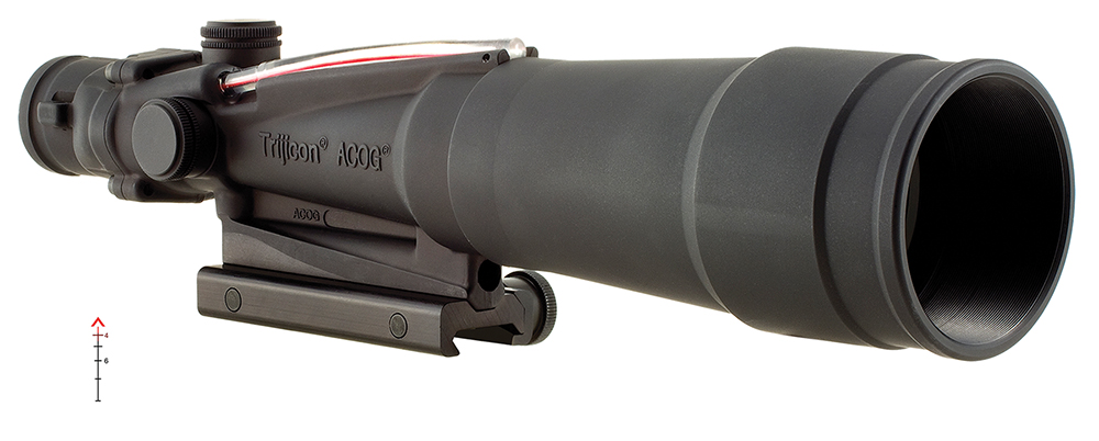 Trijicon 100173 ACOG Black Hardcoat Anodized 5.5x50mm Illuminated Red Chevron .223/5.56 BDC Reticle