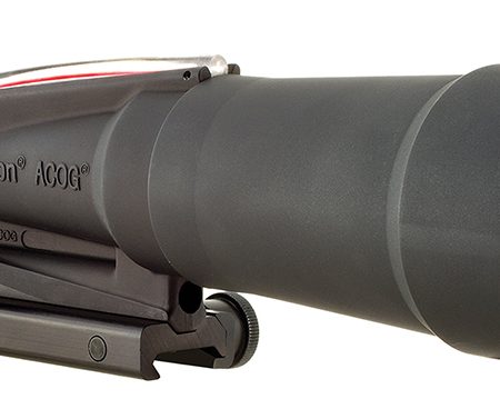 Trijicon 100175 ACOG  Black Hardcoat Anodized 5.5x50mm Illuminated Red Chevron .308/7.62 BDC Reticle