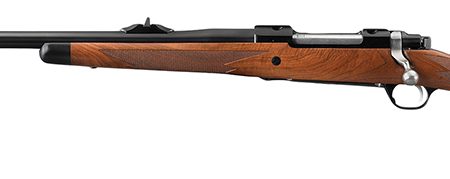 Ruger 47121 Hawkeye African Full Size 375 Ruger 3+1 23" Satin Blued Threaded Barrel, Satin Blued Steel Receiver w/Integral Scope Mount, American Walnut Fixed Stock, Left Hand