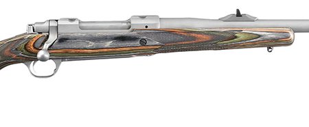 Ruger 47125 Hawkeye Guide Gun 375 Ruger 3+1 20" Matte Threaded Barrel, Matte Stainless Steel Receiver w/Integral Scope Mount, Green Mountain Adj LOP Laminate Stock, Right Hand