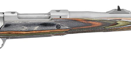 Ruger 47118 Hawkeye Guide Gun 30-06 Springfield 4+1  Matte Stainless Steel Threaded Barrel, Stainless Steel Receiver, Green Mountain Adj LOP Laminate Stock