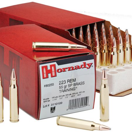 Hornady 80255 Custom  223Rem 55gr Spire Point 50 Per Box/10 Case