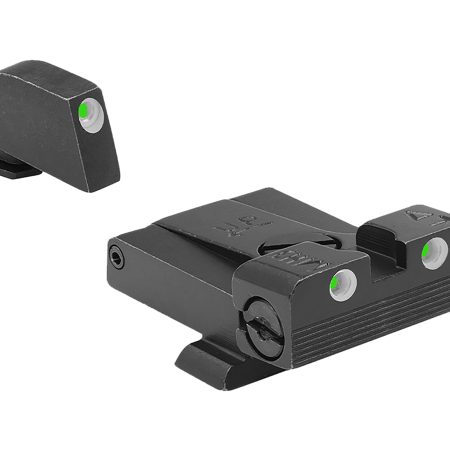 Meprolight USA 202243101 Tru-Dot Sight Set Green Tritium Front & Rear, Compatible w/Glock 17/19/22/23/24/25/26/27/28/31/32/33/34/35/37/38/39/42/43