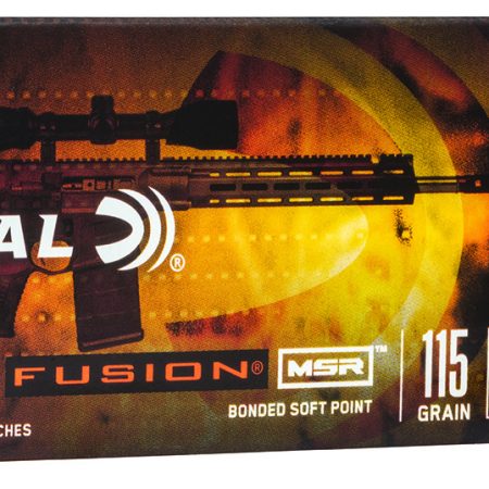 Federal F68MSR1 Fusion MSR 6.8mmRem SPC 115gr Bonded Soft Point 20 Per Box/10 Case