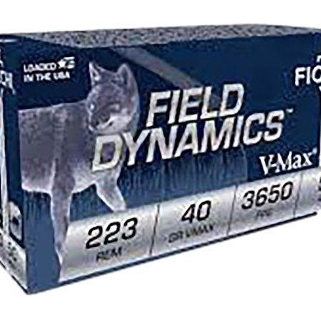 Fiocchi 223FHVB Field Dynamics 223Rem 40gr Hornady V-Max 50/4 *Sold as case