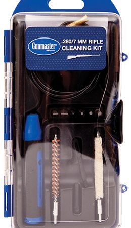 DAC GM7LR GunMaster Cleaning Kit 7mm 280 Cal Rifle Brass Bristles 12 Black/Blue Clamshell Case