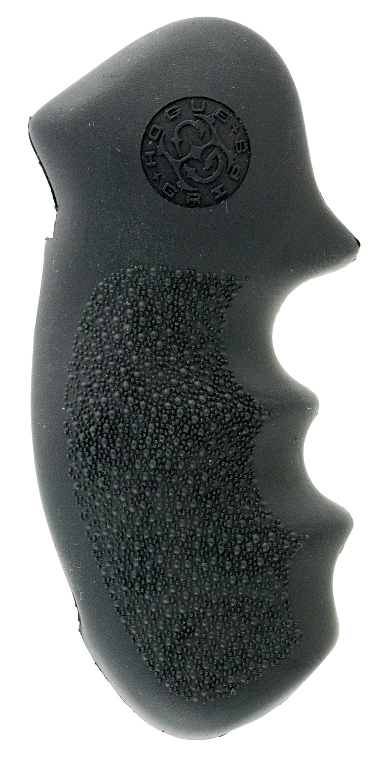 Hogue 19000 Monogrip Black Rubber with Finger Grooves for S&W K, L Frame with Round Butt