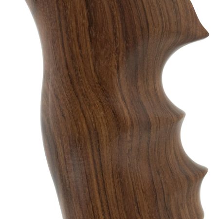 Hogue 80300 Fancy Hardwood  Brown Pau Ferro Hardwood with Finger Grooves for Ruger GP100, Super Redhawk