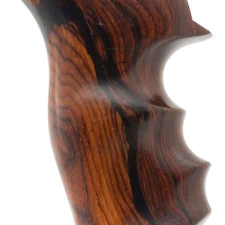 Hogue 80800 Fancy Hardwood Brown Cocobolo Hardwood with Finger Grooves for Ruger GP100, Super Redhawk