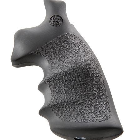 Hogue 19002 Conversion Monogrip Black Rubber with Finger Grooves for S&W K, L Frame with Round Butt