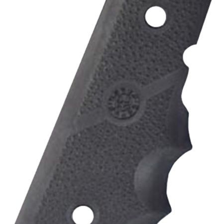 Hogue 43000 Rubber Grip  Cobblestone Black with Finger Grooves for 1911 Officer
