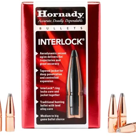 Hornady 2830 InterLock  7mm .284 154 gr Soft Point 100 Per Box/ 15 Case