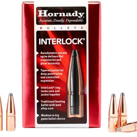 Hornady 3040 InterLock  30 Cal .308 165 gr Soft Point 100 Per Box/ 15 Case