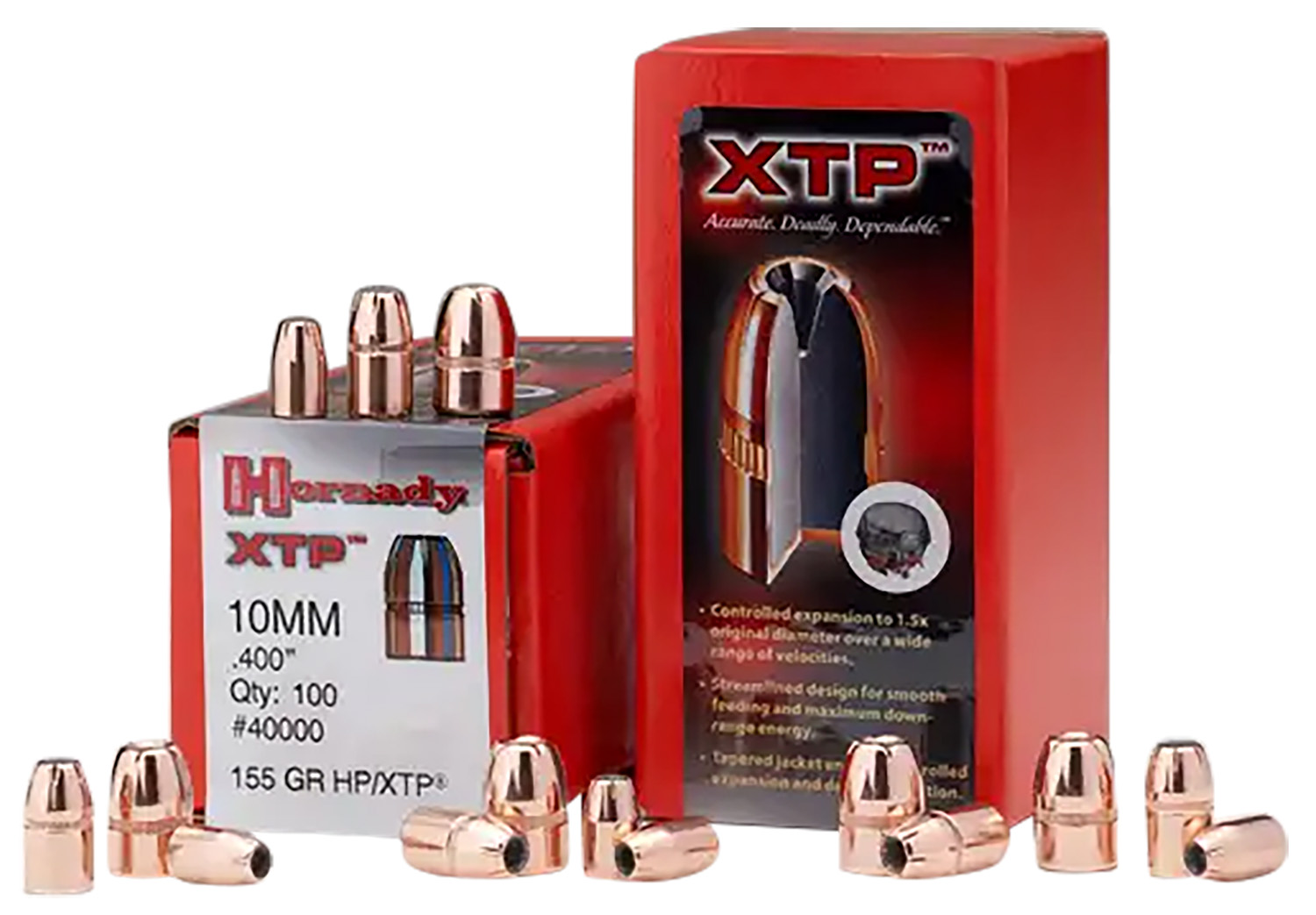 Hornady 35571 XTP 9mm .355 124 gr Hollow Point 100 Per Box/ 25 Case
