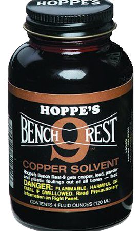 Hoppe's BR904 Bench Rest 9 Copper Bore Cleaner 5 oz. Bottle 10 Pack