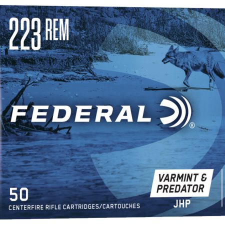 Federal AE22350VP American Eagle Varmint & Predator 223Rem 50gr Jacketed Hollow Point 50 Per Box/5 Case