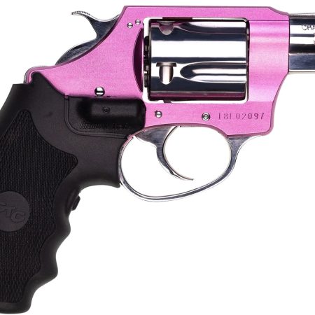 Charter Arms 53832 Undercover Lite Chic Lady Small 38 Special 5 Shot 2" High Polished Stainless Steel Barrel & Cylinder, Pink Aluminum Frame w/Black Crimson Trace Laser Grip, Exposed Hammer