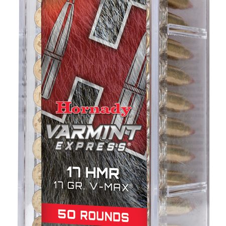 Hornady 83170 Varmint Express 17 HMR 17 gr Hornady V Max 50 Per Box/ 40 Case