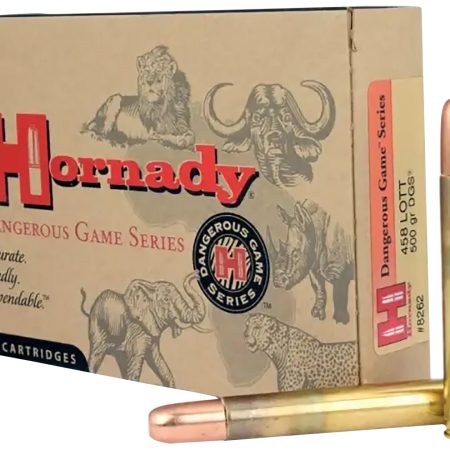 Hornady 8262 Dangerous Game  458Lott 500gr Dangerous Game Solid 20 Per Box/6 Case