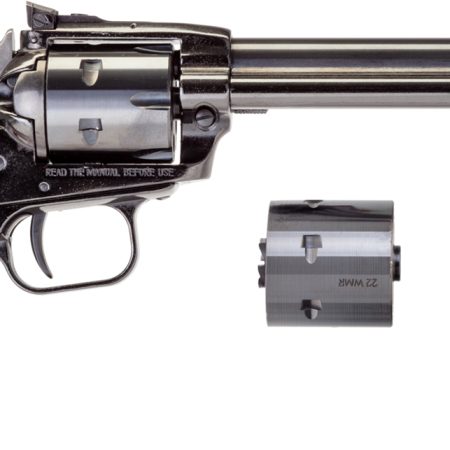 Heritage Mfg RR22MB6AS Rough Rider  22 LR 22 WMR 6 Shot 6.50" Black Barrel, Cylinder & Frame, Cocobolo Grips