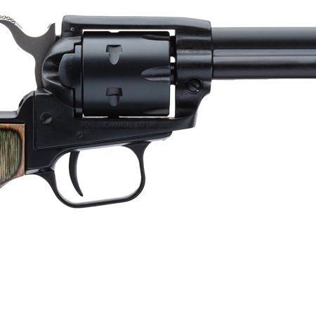 Heritage Mfg RR22MBS4 Rough Rider  22 LR 22 WMR 6 Shot 4.75" Black Satin Barrel, Cylinder & Frame, Camo Laminate Grips