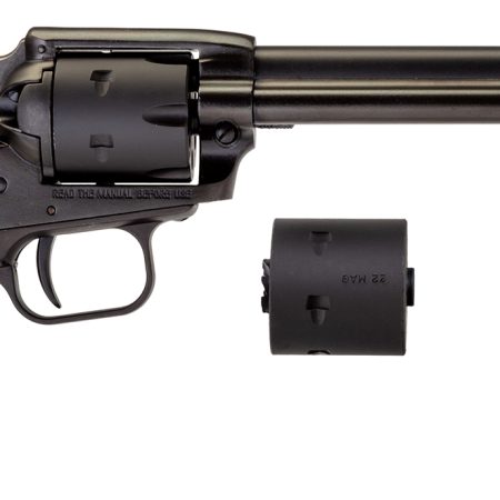 Heritage Mfg RR22MBS6 Rough Rider  22 LR/22 WMR 6 Shot, 6.50" Black Satin Steel Barrel, Black Satin Zinc Alloy Frame, Black Satin Cylinder, Camo Laminate Grip, Exposed Hammer