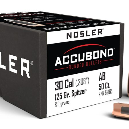 Nosler 52165 AccuBond 30Cal 125gr Spitzer Point 50/Box
