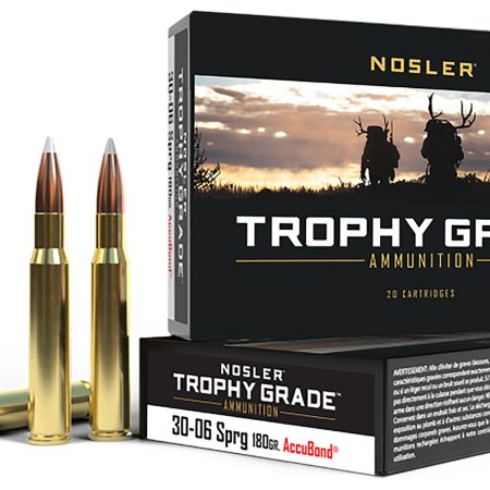 Nosler 46134 Trophy Grade 30-06Springfield 180gr Nosler AccuBond 20 Per Box/10 Case